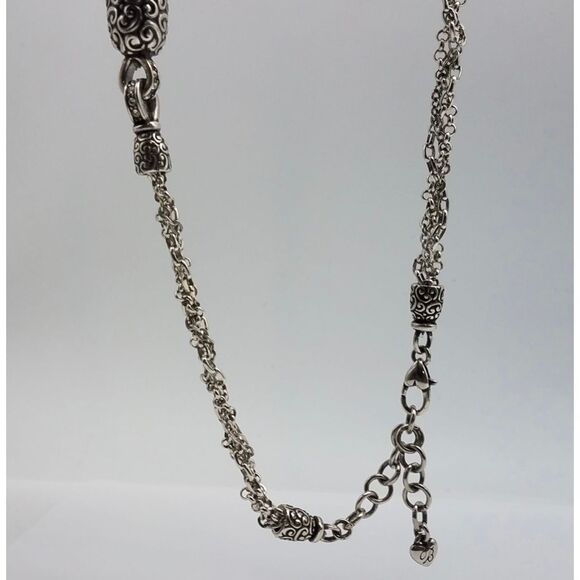 Brighton Silver Tone Multi Twisted Chain 21.5” - Picture 5 of 5